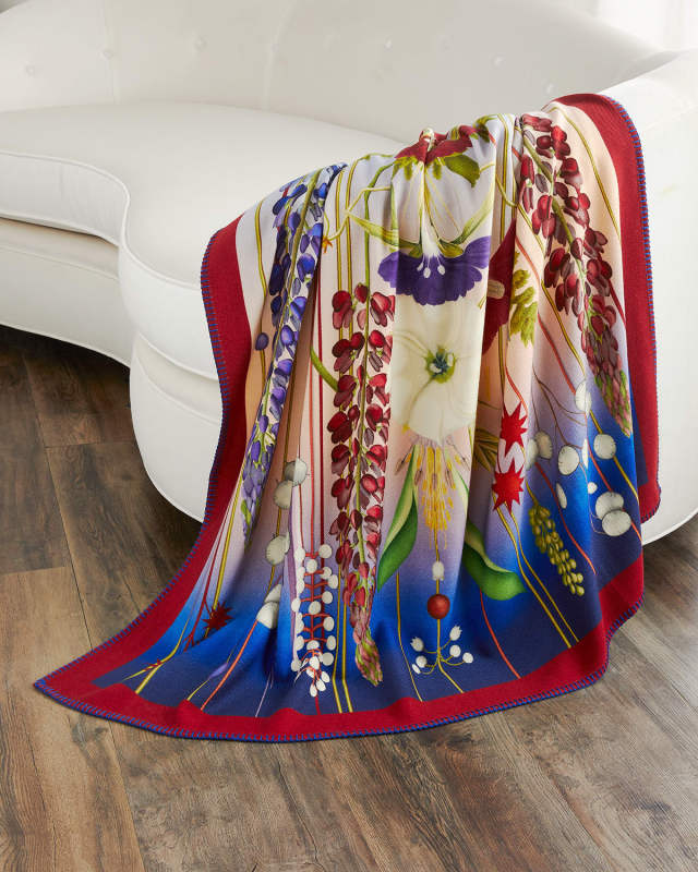 Amities Indigo Throw Blanket